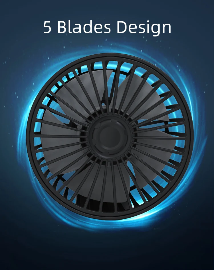 Car fan  12V 24V USB truck air fan cooling universal  interior accessories 12 volt fan rv suv 2022 new Dual dashboard