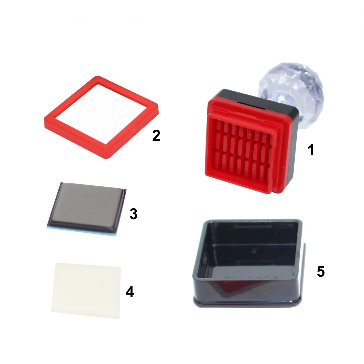 High Quality Factory Wholesale SL HD Crystal Handle Flash Office Custom Stamp