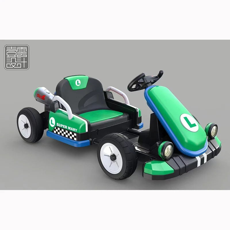 WDMTS808 лидер продаж мультяшная модель игрушечного автомобиля гоночная игрушка электрическая батарея go-kart Mario 12 В и с пультом дистанционного управления