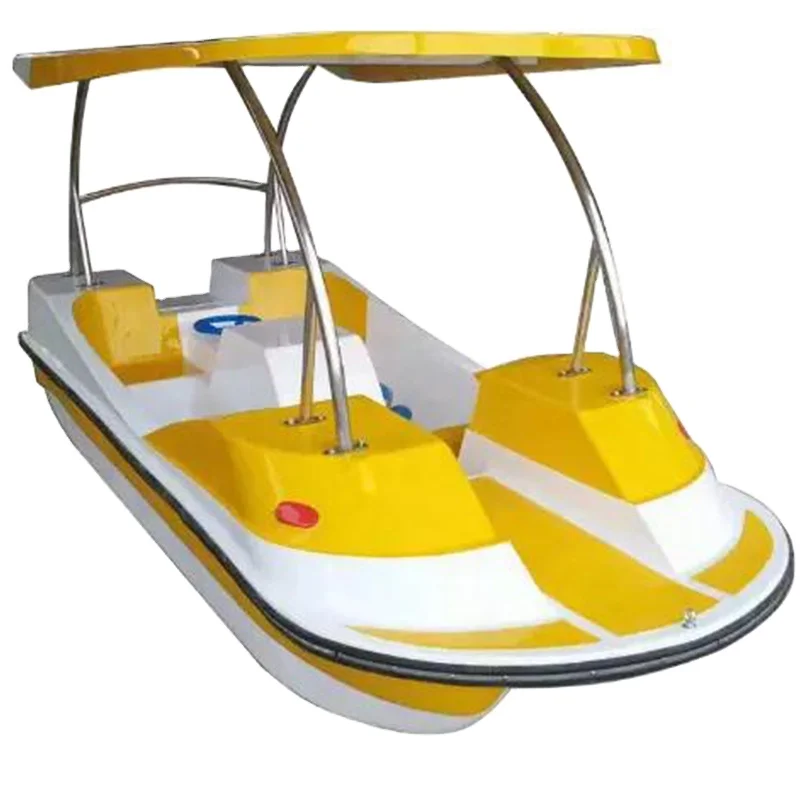 Customized 4 people electric fiberglass water pedalo boat trailer