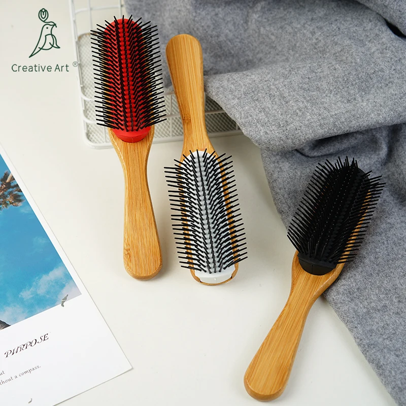 Съемная 9-рядная щетка для укладки волос Расческа для мужчин