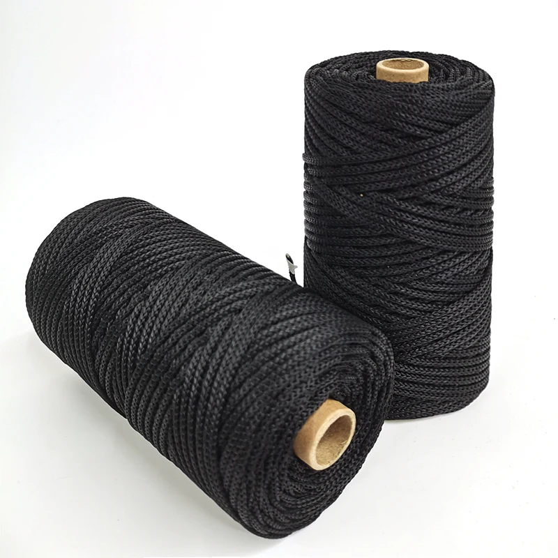 Wholesale Hollow Rope 3mm 4mm 5mm 6mm Thick Crochet Yarn Light Viscose Polyester Thread for Hand Hook Sun Hat Cushion