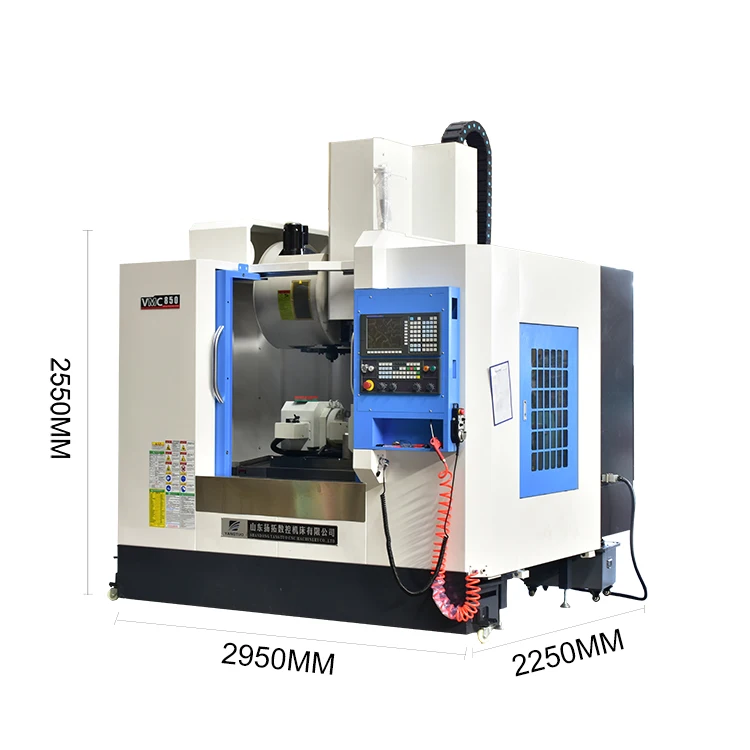 Тайвань шпинделя 3 оси 4 5 осей CNC обрабатывающий центр vmc850 с ЧПУ, фрезерный станок с ЧПУ с mitsubishi системы