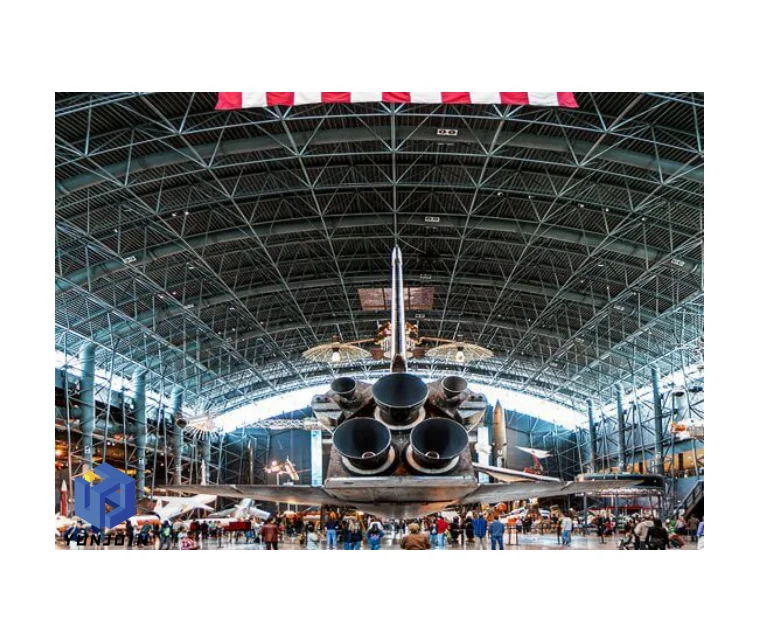 Yunjoin Prefabricated Steel structure Space frame Terminal Airport Station Hangar steel shed frames