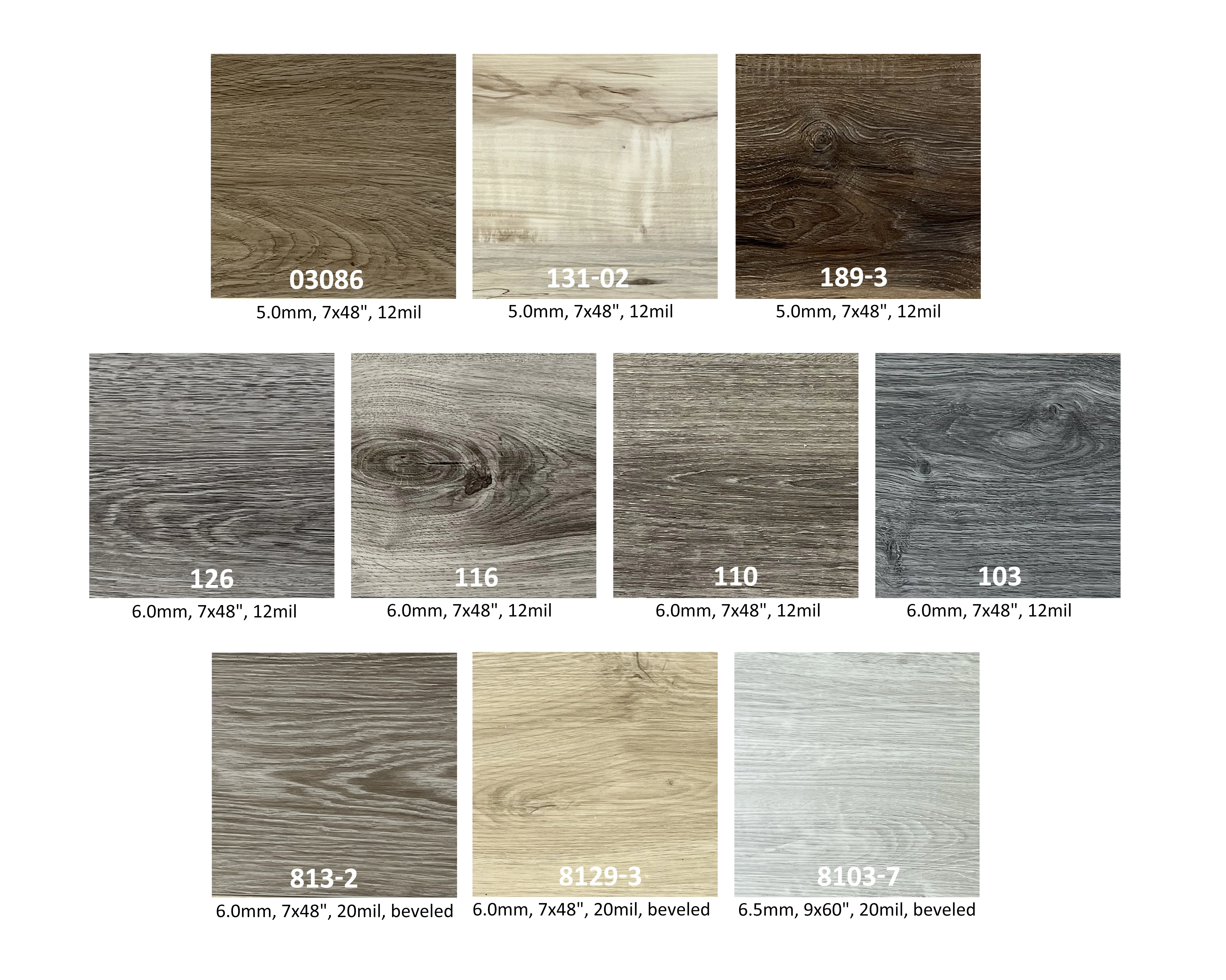 4mm 5mm 6mm 8mm vinil Laminate Vinyl Plank Flooring waterproof 20 mil click lock SPC vinyl flooring