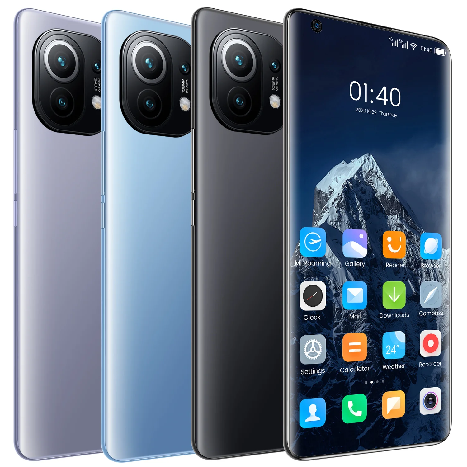 Stylish 7.2-inch large-capacity battery fingerprint face recognition to unlock Android smartphone