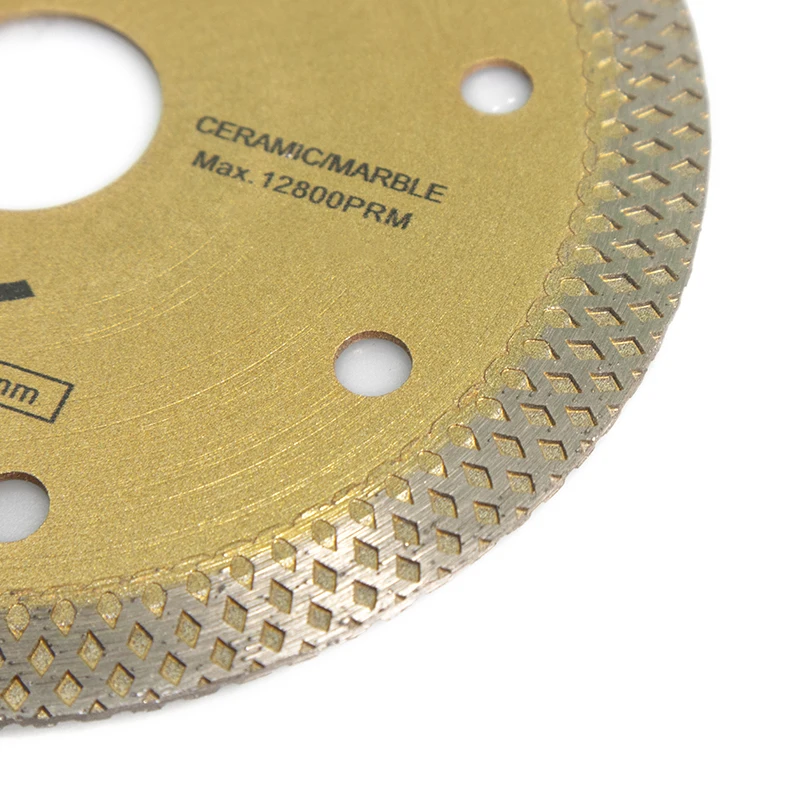 Zhongzuan 115mm Cold Super Thin Continuous Edge Angle Diamond Cutting Disc Circular Saw Blade For Tile Cutting