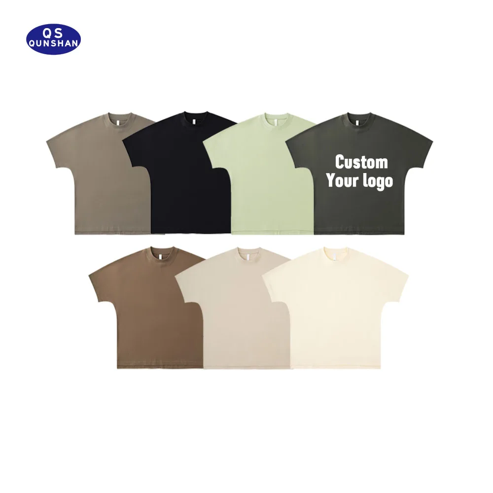 Spring Summer New Heavyweight 100% Cotton Loose Vintage T Shirt Custom Men Vintage Oversized Tshirt t-shirt for men
