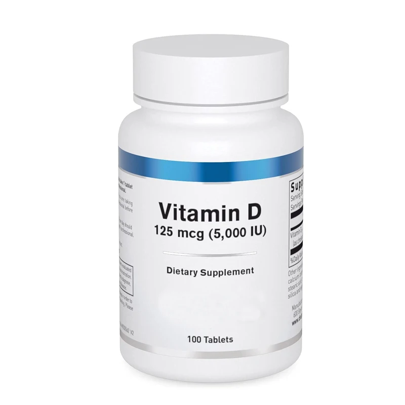 Private Label Vitamin D3 Supplement to Support Immune Health, Calcium Levels, and Bones100 Tablets