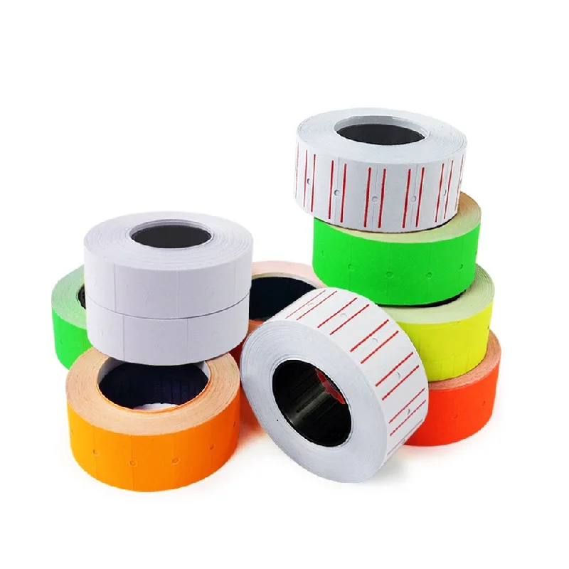 10 Roll Per Lot Price Label Tag for MX5500  6600 Price Gun Label Sticker white and color retail shop