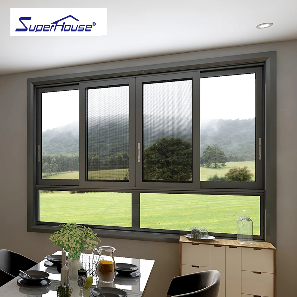 AS2047 Australia standard Sliding Window with timber reveal  insulated glass with argon for living room