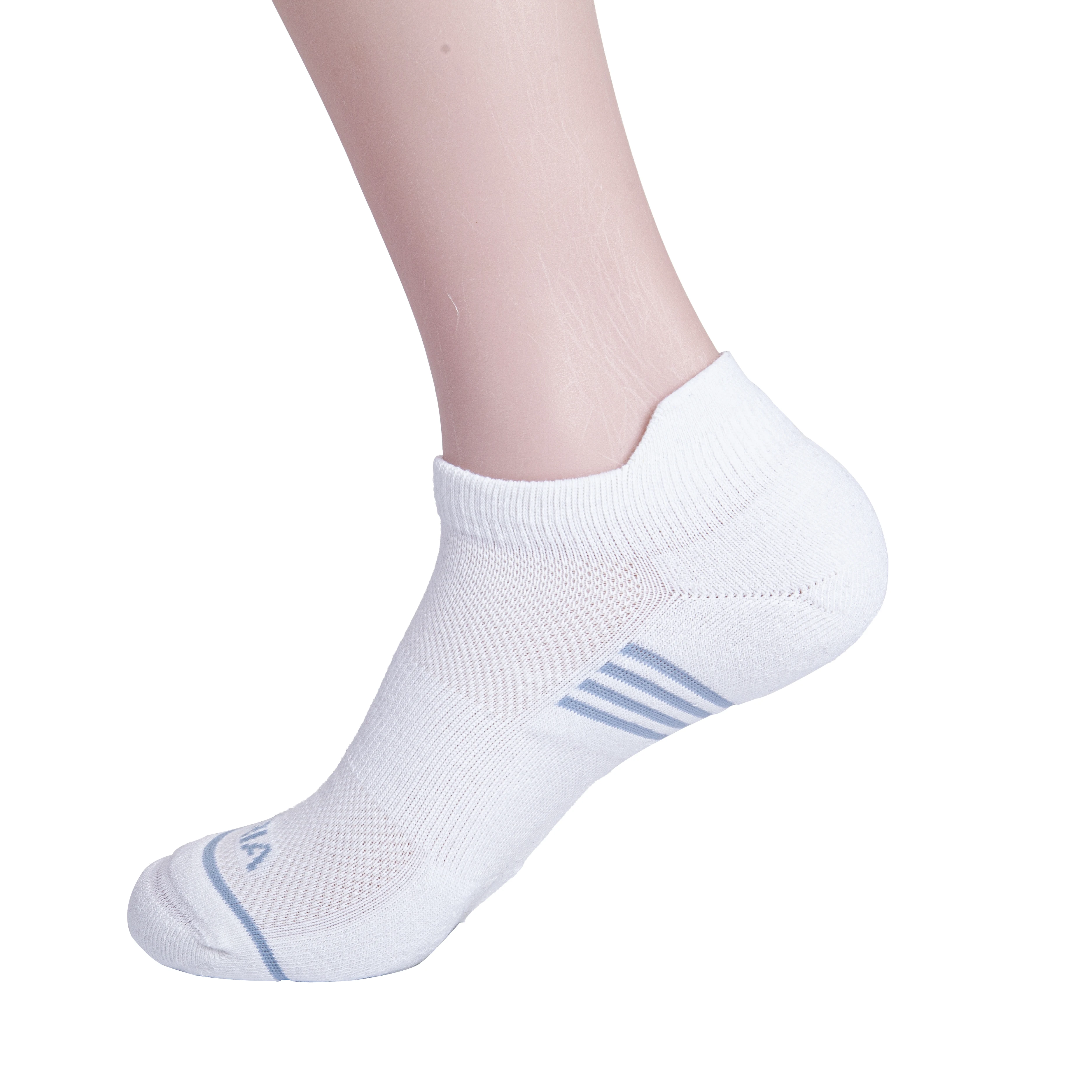 For unisex new style towel bottom outdoor running custom knitted no show white sport socks