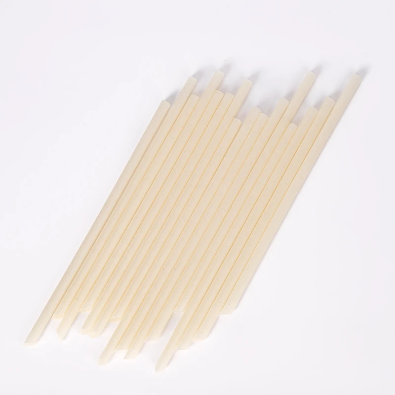 LOKYO Biodegradable rice pla straws compostable milktea disposable straw with customize wrapper