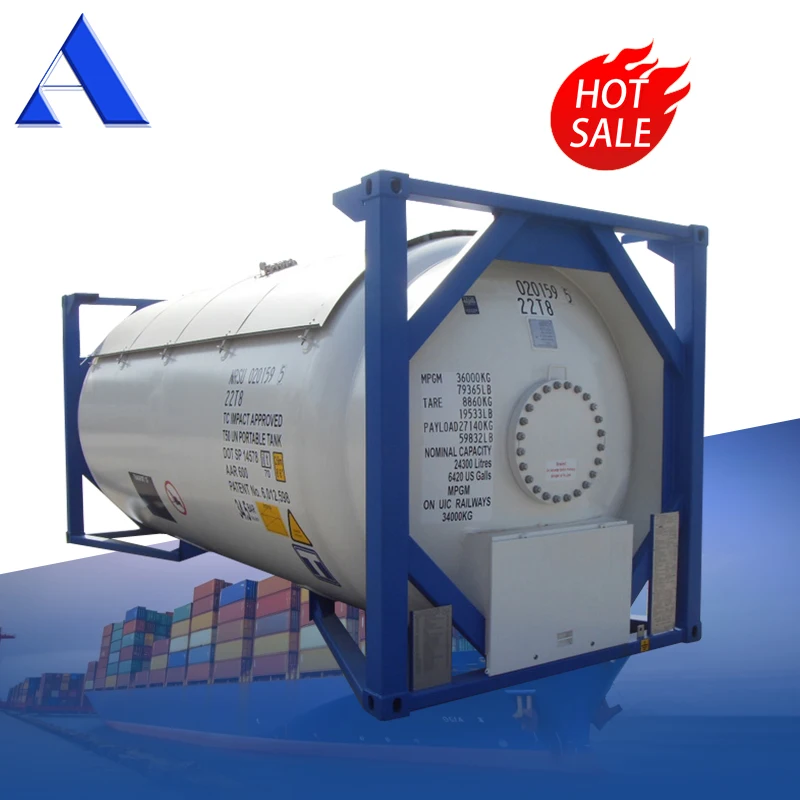20 футов T50 LPG ISO танк грузовой контейнер для сжиженного нефтяного газа
