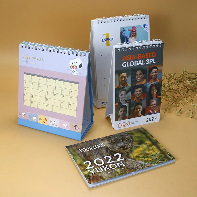 Diy Monthy Design 2022 2023 Table Calendar Decoration Customise Unique Desk Top Calendar Plain Prymid Wall Calender For Printing