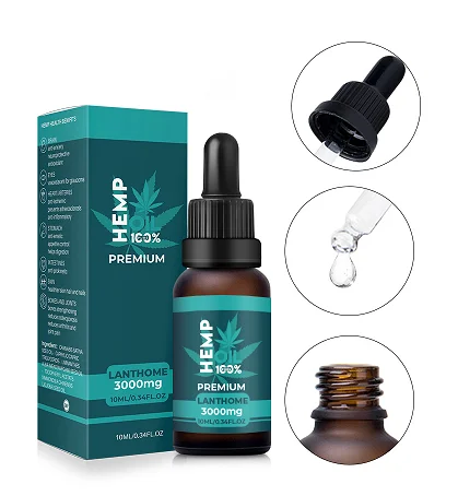 OEM Hemp Face Serum Organic Plant Essential Oils for Pain Relief Relaxation Pressure Sleep Better Improve Skin Hemp Oil