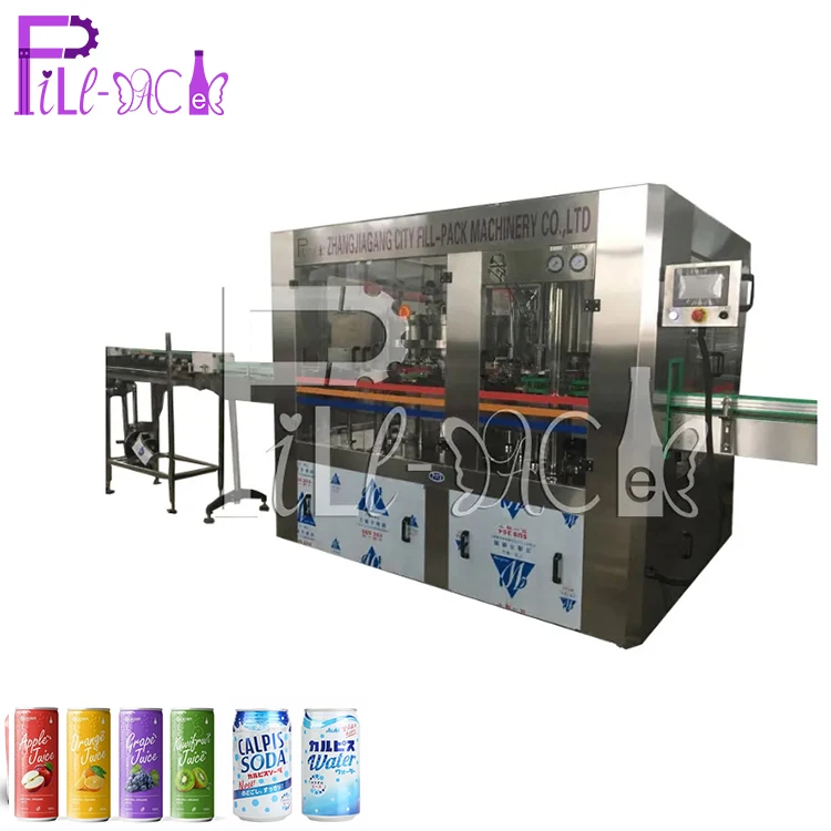 DGF24-6 модель 18000cph емкость 3 в 1 может линия по розливу