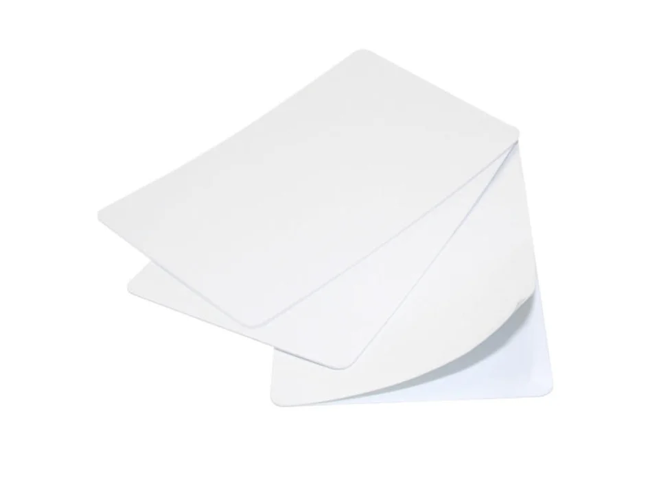 Custom double sided plain 0.33mm pvc inject/inkjet printable nfc 215 cards printer pvc id card printing