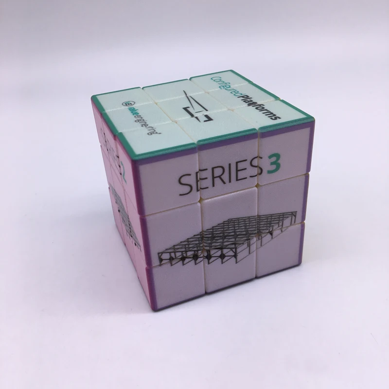 3x3x3 Speed Cube Sticker  Plastic 3D Magic Cube Puzzles OEM