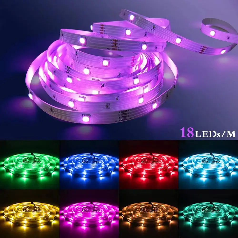 5 В USB гибкий набор светодиодных лент 5050 Smd RGB смарт-светодиодная лента для дома