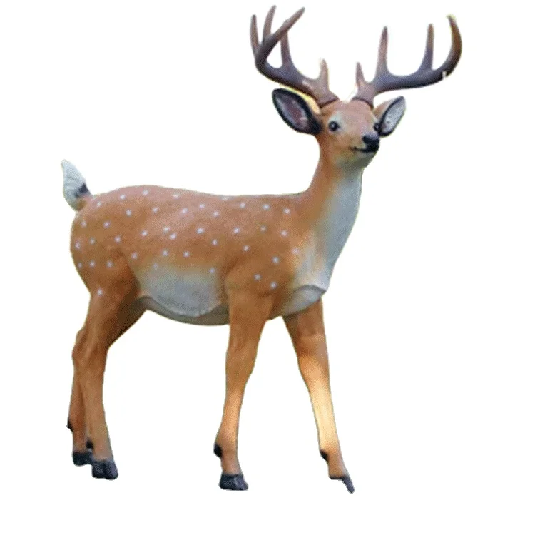 Large  Fiberglass Sika Deer Sculpture Silicone Molds Concrete Statues Mold Rubber Sculpture Mold for Sale