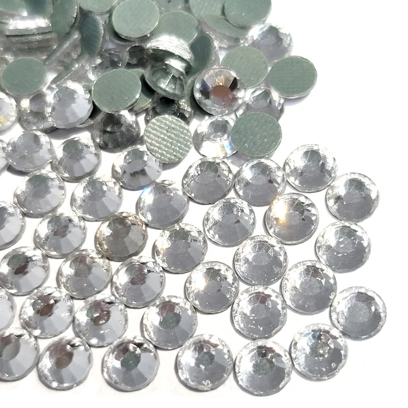 SS11SS17 SS22 SS28 SS33 SS38 SS42 SS45 SS48 high quality shining clear crystals flat back non hot fix glass crystals rhinestones