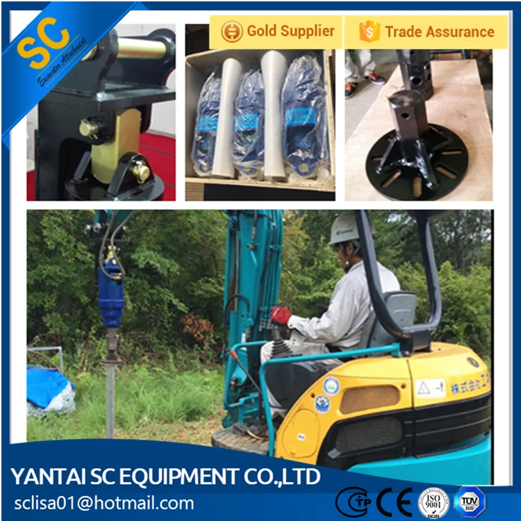 Best quality sheet pile driver for solar projects