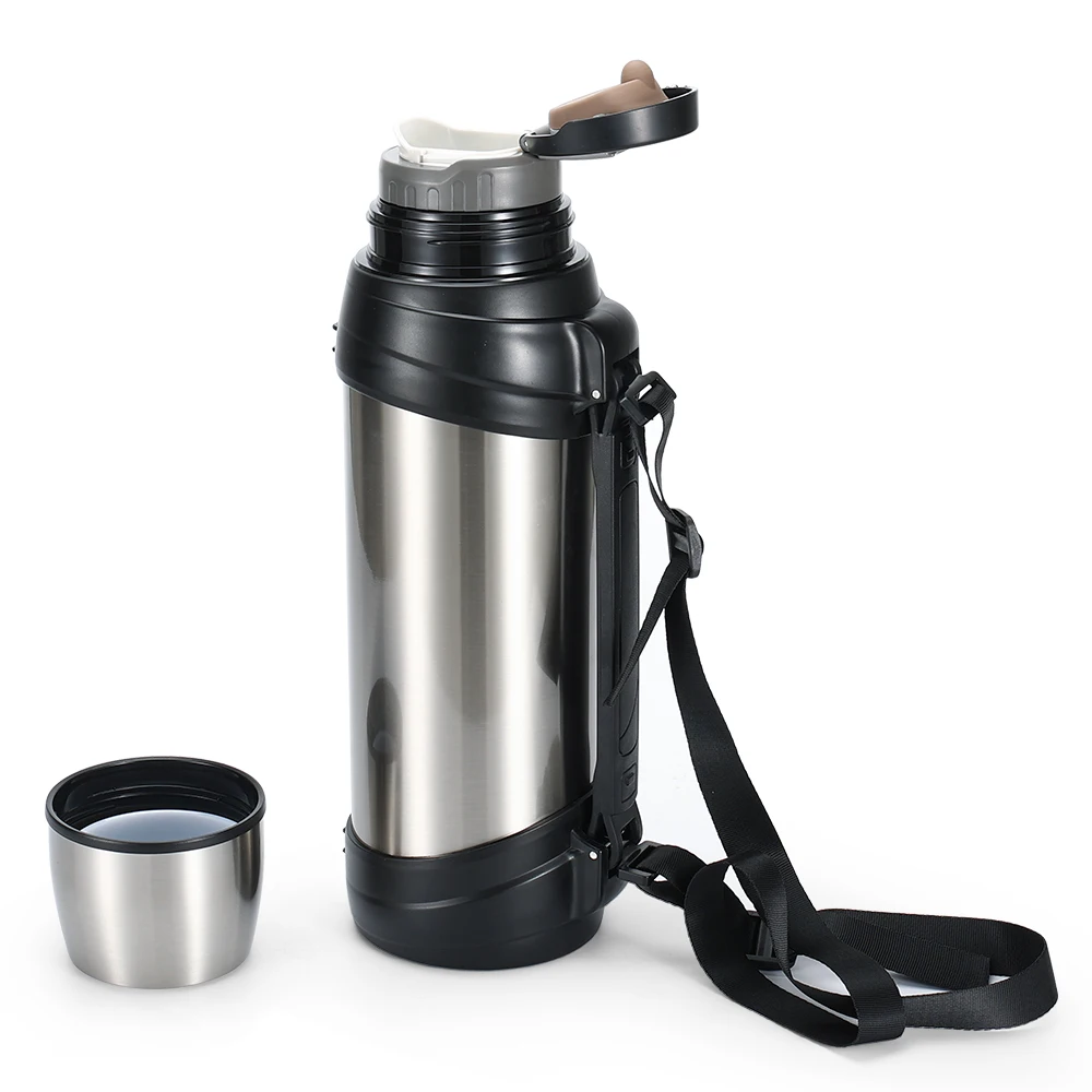 Low MOQ 2L 2.5L Travel Stainless Steel Water Pot Jug 1 Gallon Sport Double Wall 24 Hours Hot Stainless Steel Pot