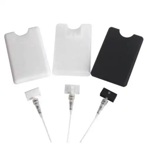 Wholesale Colorful Mini Plastic Travelling Perfume Credit Card Spray Bottle 20ml credit card sprayer