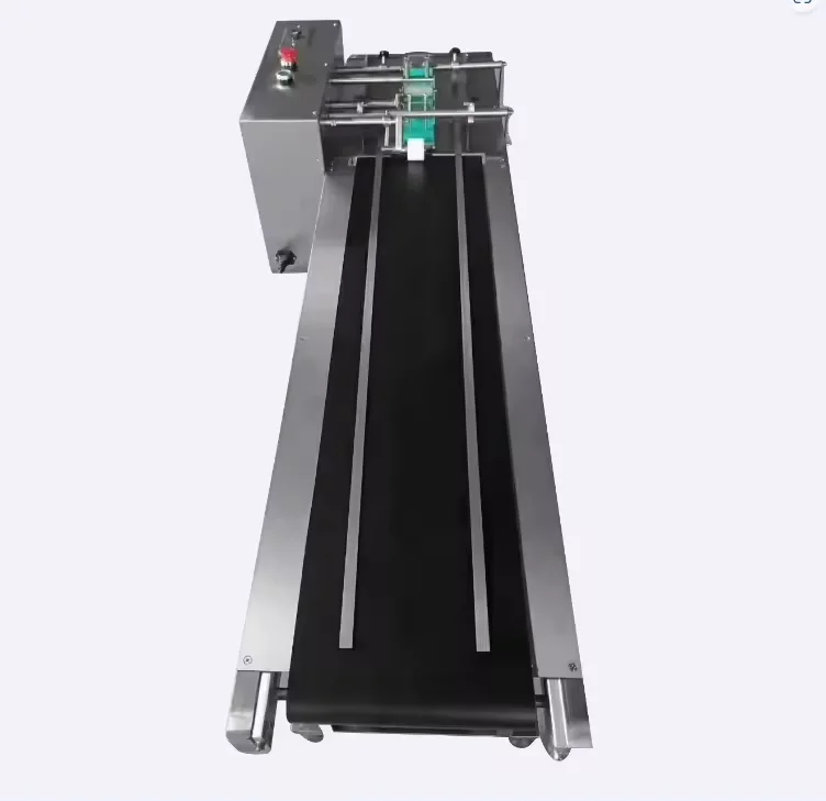 Yaomatec date time stamp machine with conveyor belt for plastic packaging bag automatic counting paging