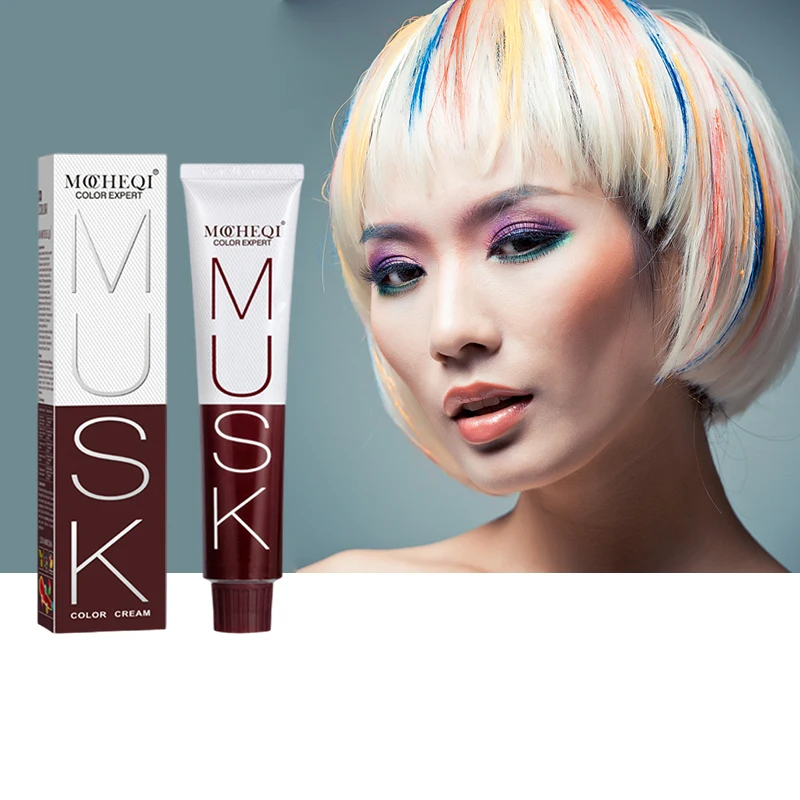 Wholesale Organic Colour Black Semi Permanent Dyes Cream Supplier Of Chinese Best Professional Hair Dye Color Semi-Permanent