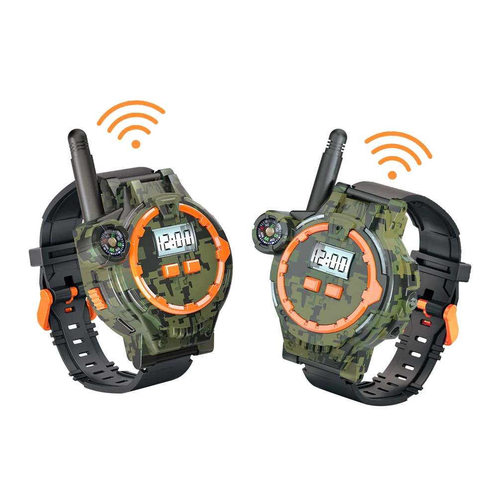 Customized kids long range plastic radio receiver gift toy talkie-walkie watch