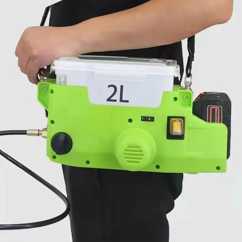 High quality Portable spray gun backpack lithium battery charging wall paint emulsion paint spraying machine