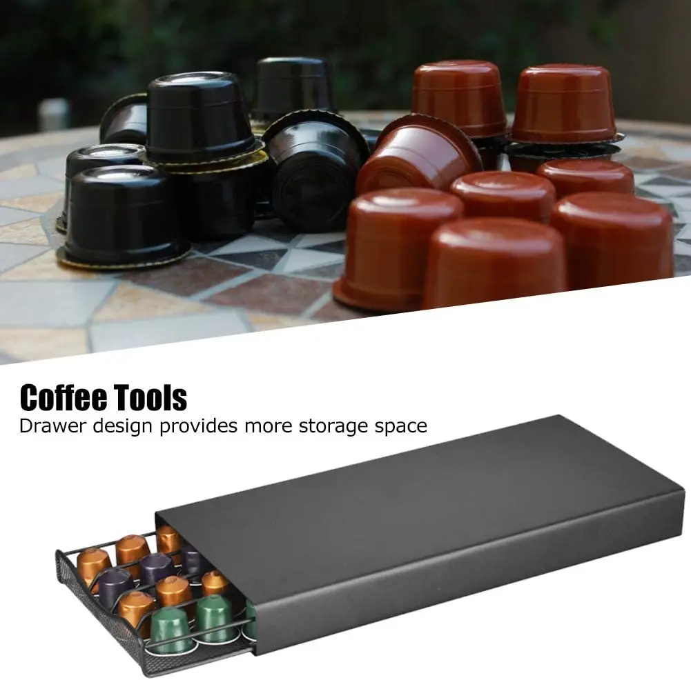 Fast Delivery Coffee Capsule Holder Drawer Organizer  Coffee Pod Drawer Coffee Pod Storage Drawer With Pods