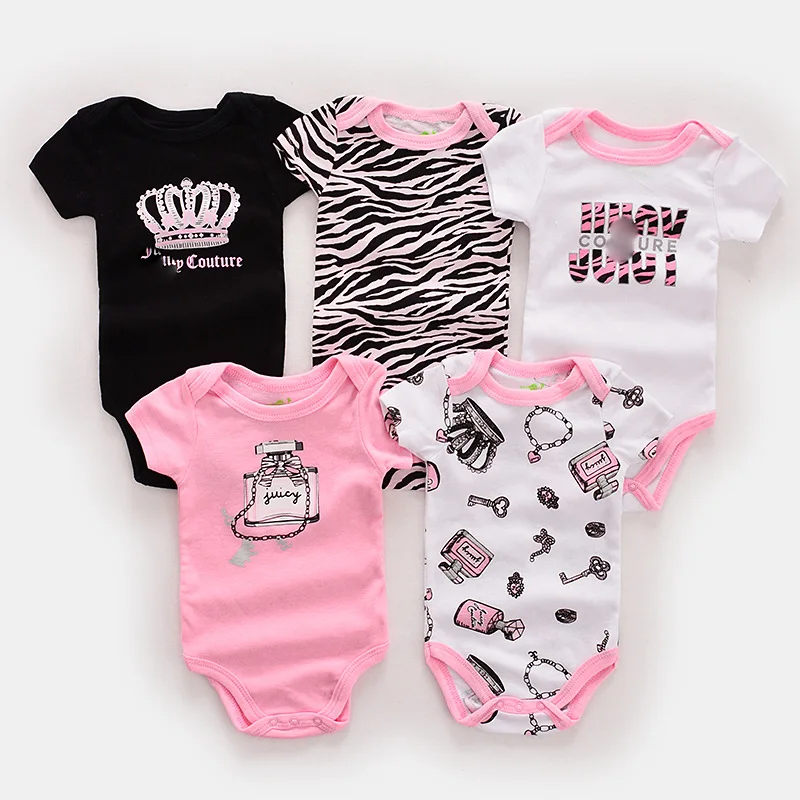 100% Cotton Infant Pajamas Newborn Five-Piece Suit Romper Baby Clothes