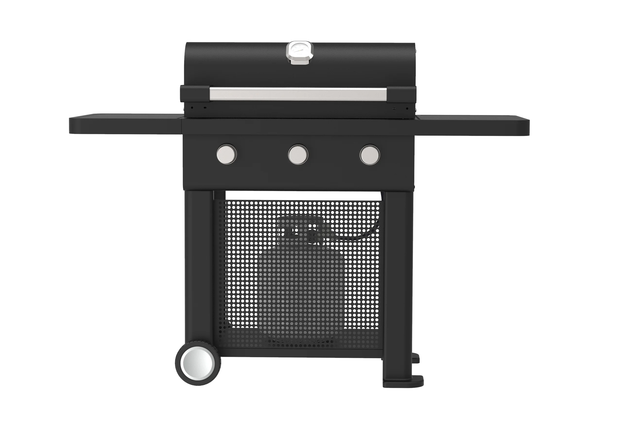 Outdoor Kitchen Cooking Charcoal Gas 3 Burners Smoker Grill Machine large gas bbq grills barbecue