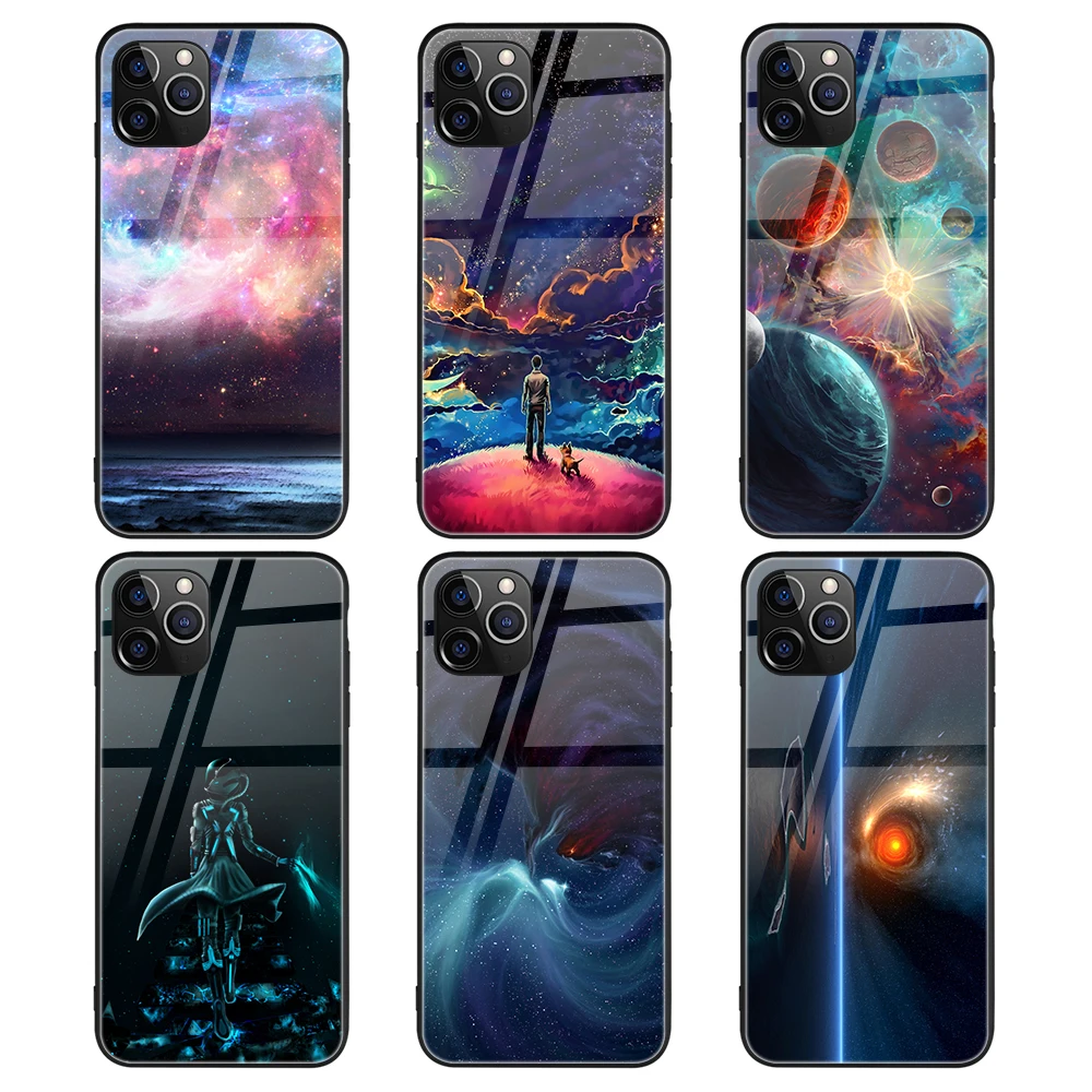 Mobile Phone Bags & Case for iPhone Case 11Pro 7 8 X Smartphone Coque; Tempered Glass Cover for HUAWEI P30 lite P40 Lite