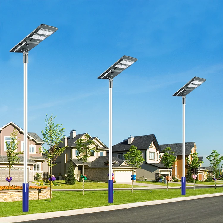 Zhongshan Профессиональный IP65 водонепроницаемый 40 60 80 100 120 Вт Панель все в одном Солнечный светодиодный уличный фонарь