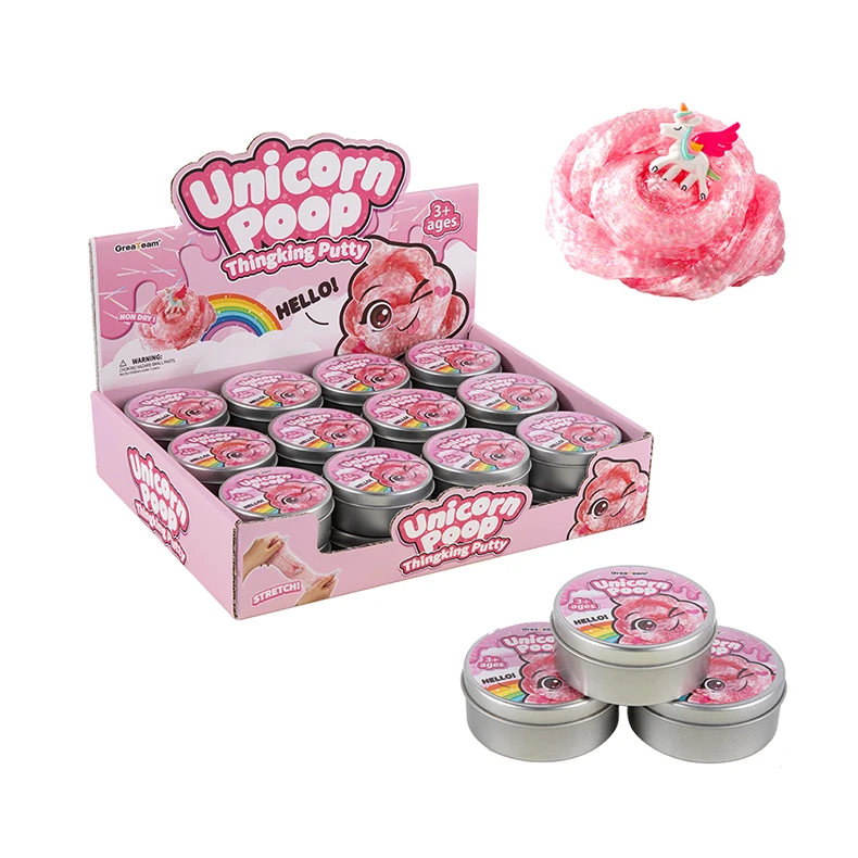 Hunicorn жвачка для уборки рук слайм эластичная глина игрушки кристаллическая мягкая игрушка-желе снятия стресса