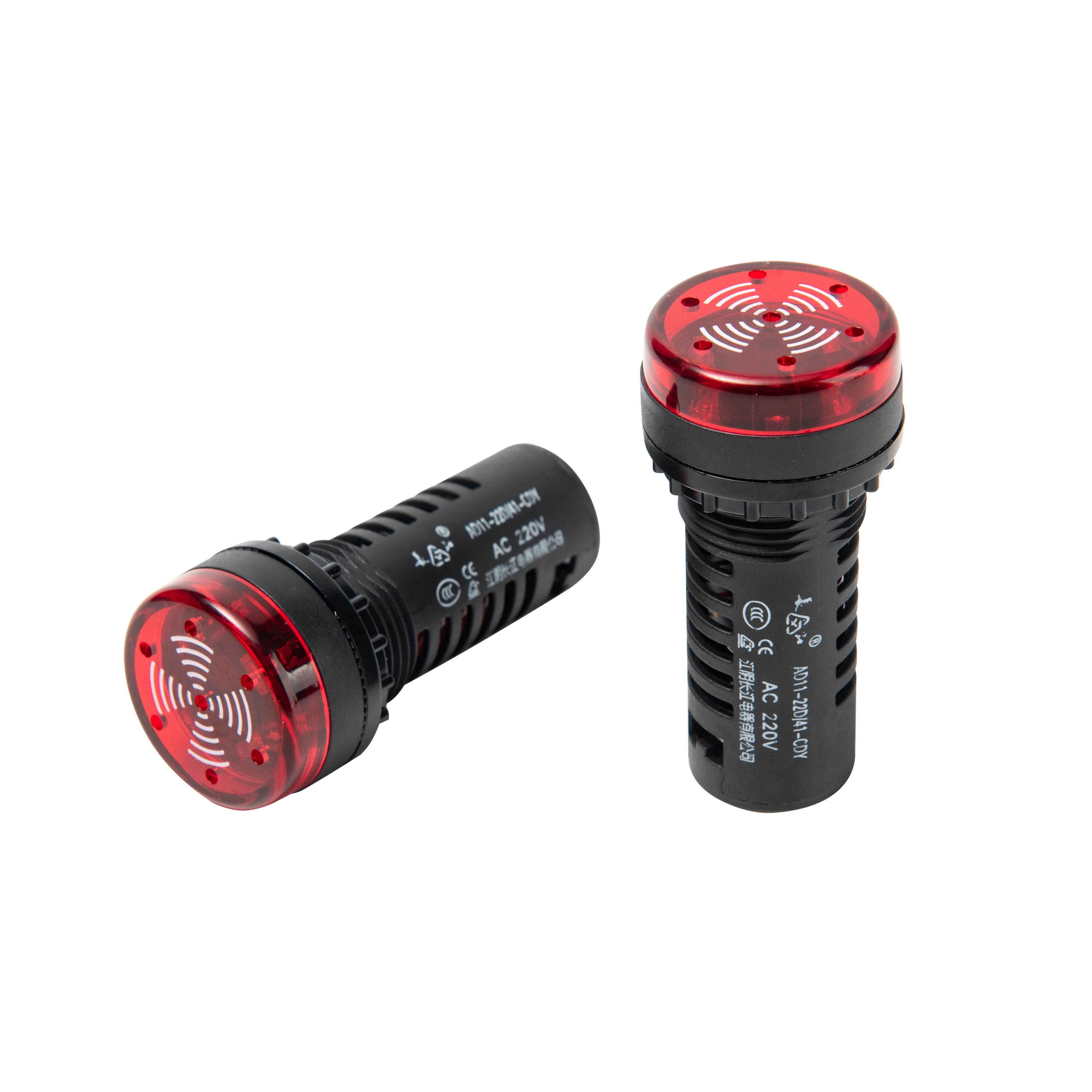 Dia 22mm led indicator light dc 220v alarm buzzer