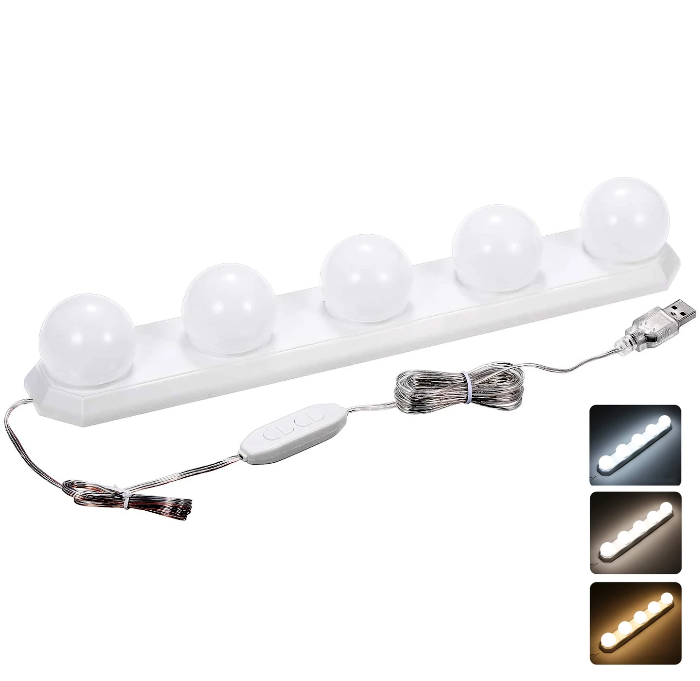 Голливудский стиль для нанесения макияжа) со светодиодной подсветкой по краю и косметическое зеркало с подсветкой для макияжа зеркало со светодиодной лампой с сенсорным диммером