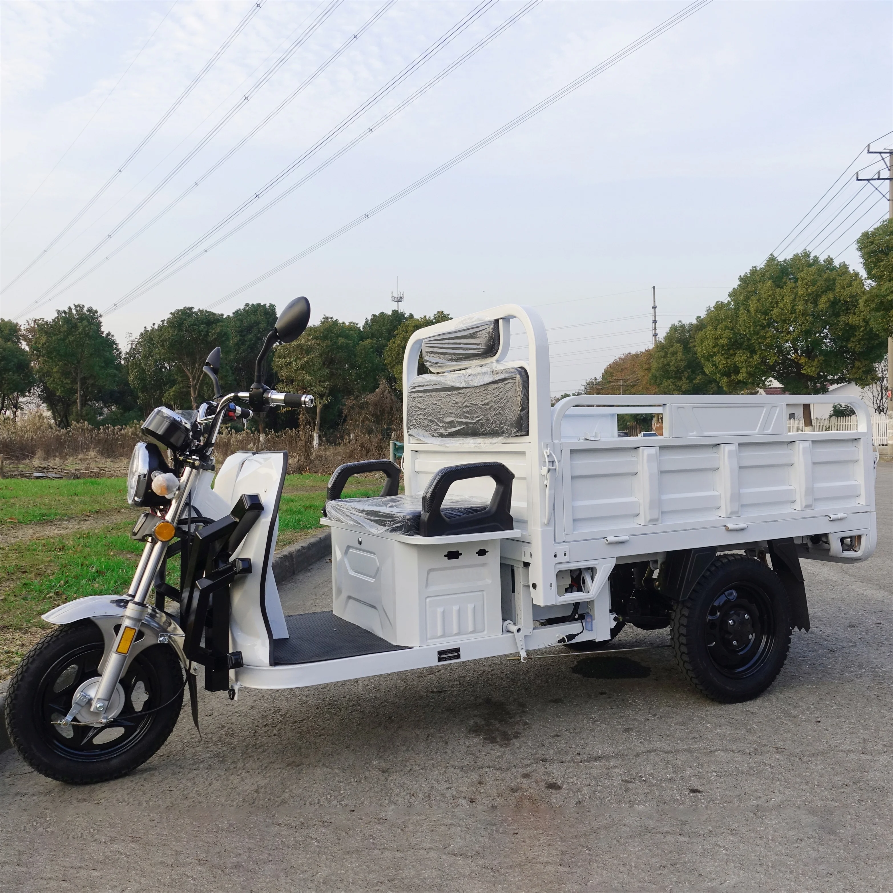 China Made High Quality Cargo Bike Electric Truck Three Wheel Electric Motorcycle with CE