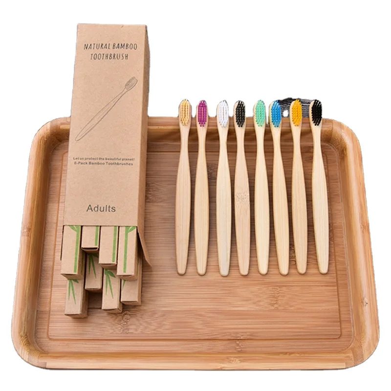 Dental care kids bamboo toothbrush and case personalised bamboo toothbrush for hotle