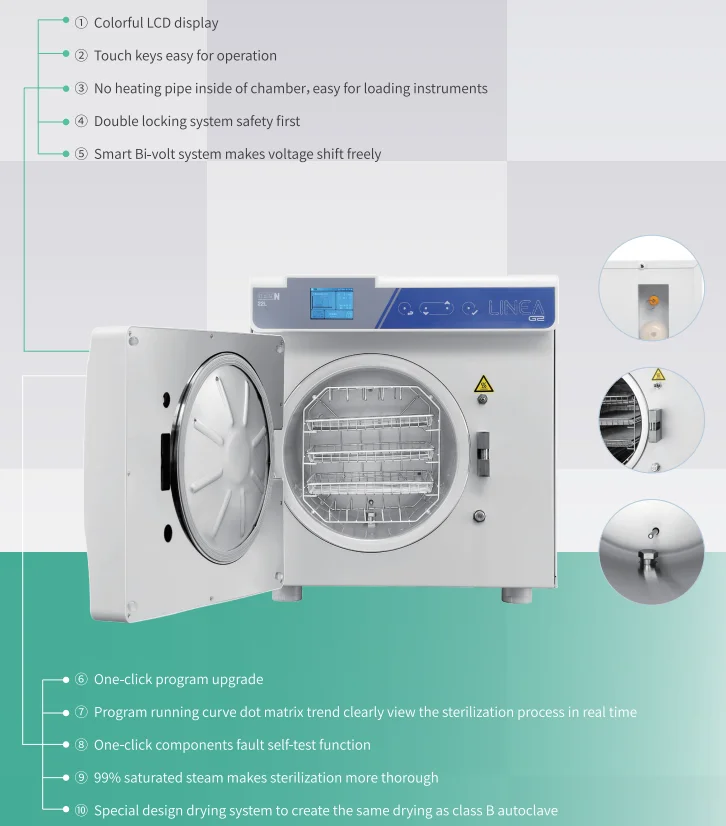 Factory hot sale large mini dental EO  autoclave steam  sterilizers class b for hospital with good price