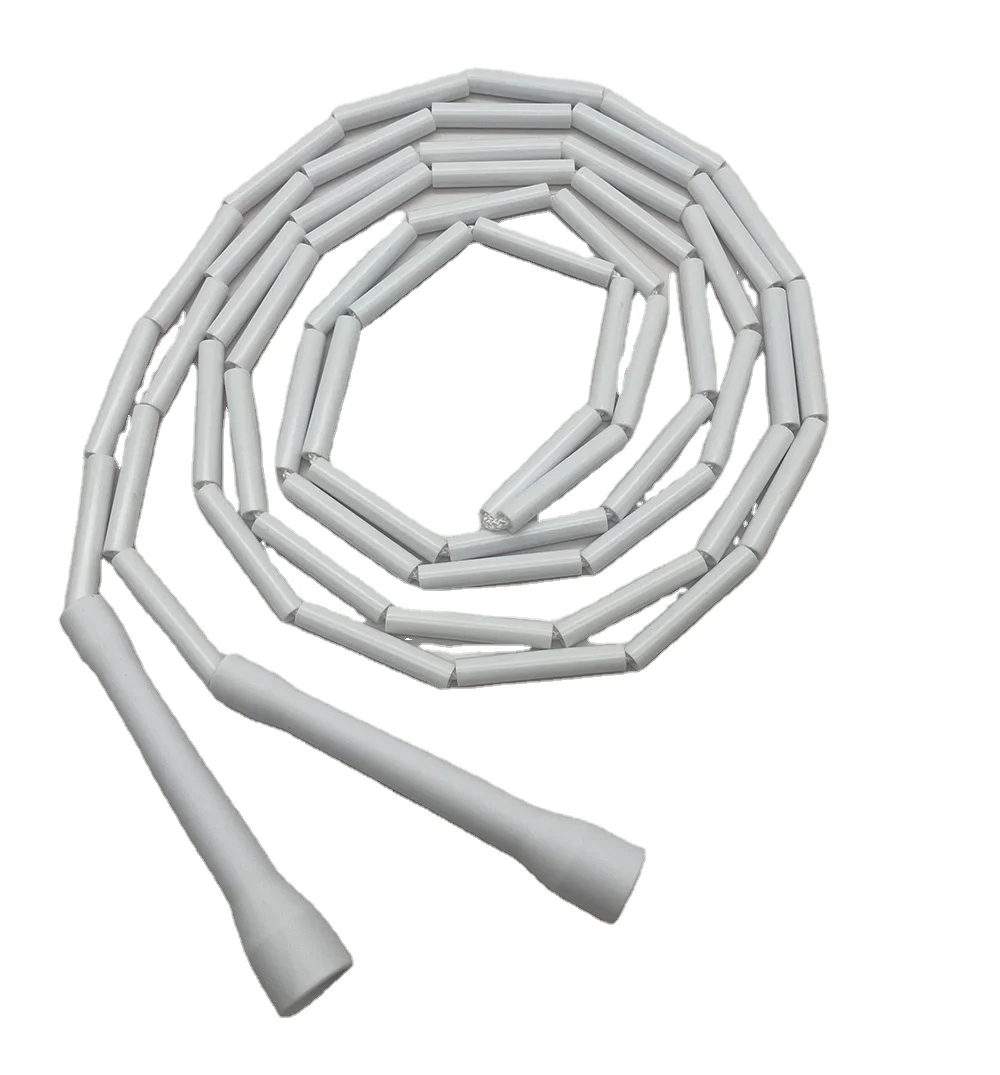 Long 2 inch beaded jump ropes beads 2inch custom logo