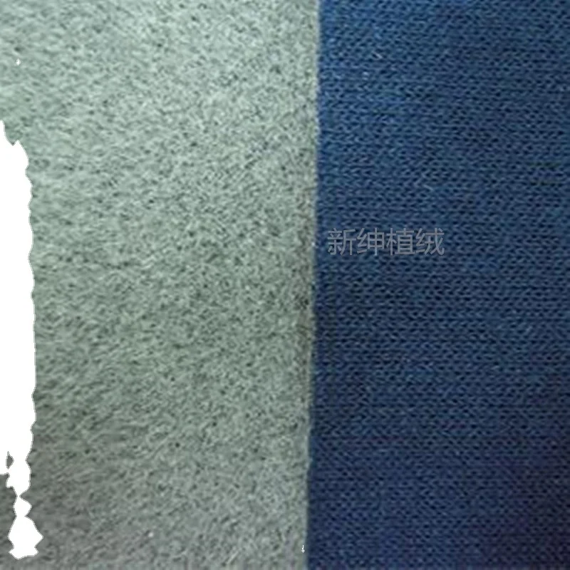 Knitting base polyurethane foam core nylon flocking surface sponge compound flock fabric for coat