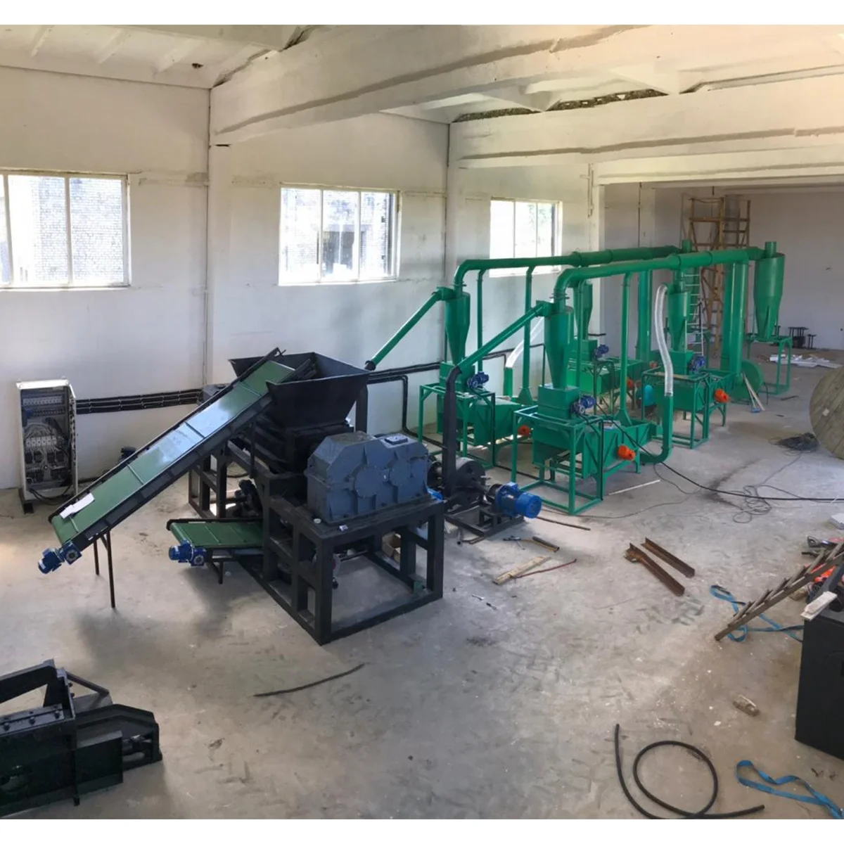 Used car tires recycling plant ATR-1000 tire shredder machine