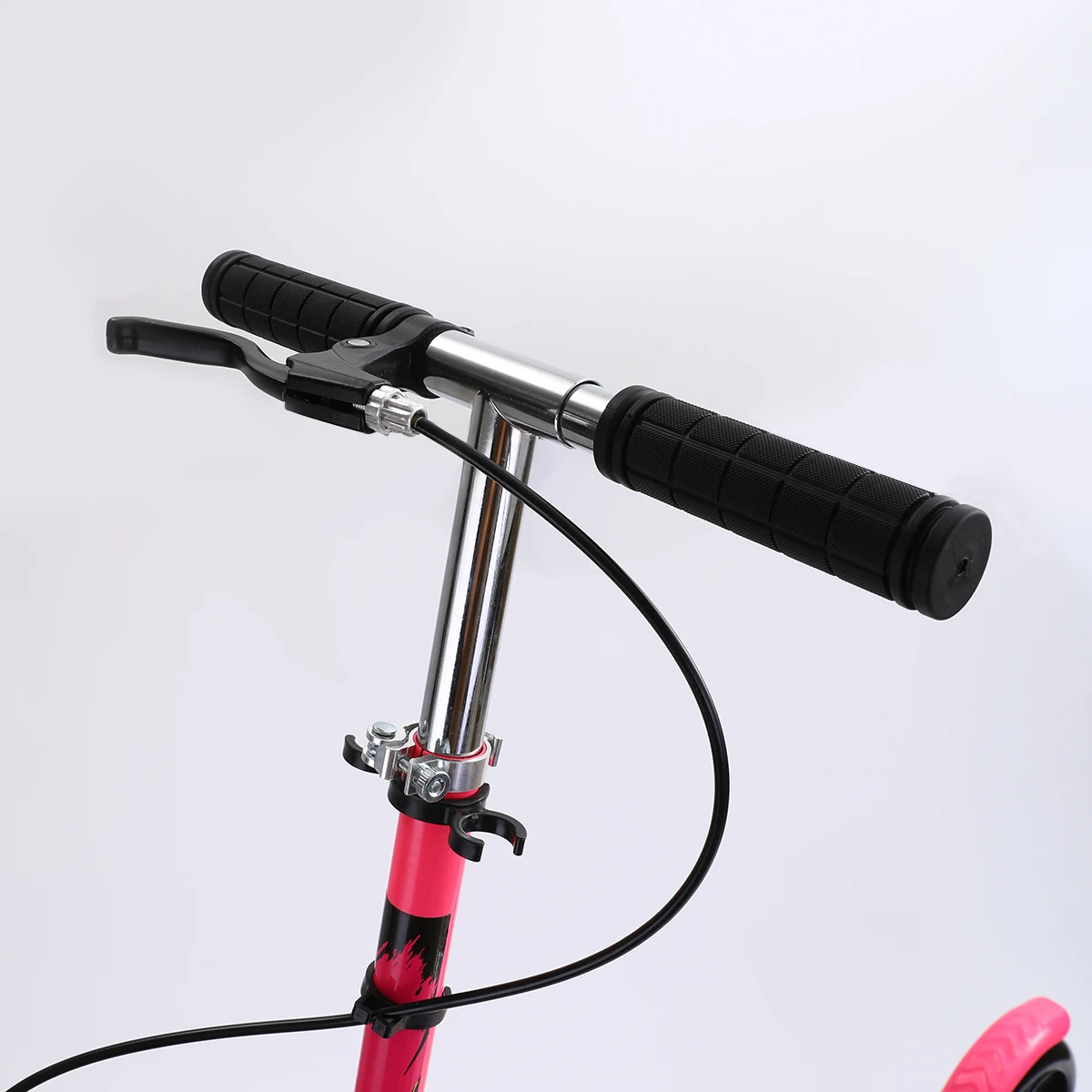 2PCS 200MM Large Wheels Foldable Foot Scooter with Adjustable Height  for Adults Suspension Comfortable Kick Scooter