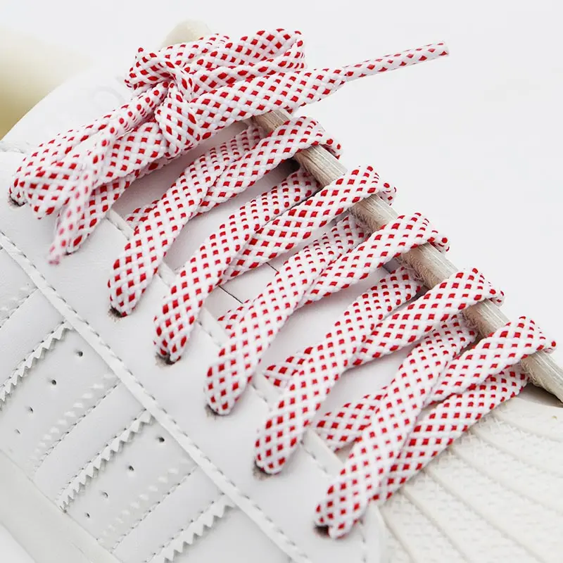Weiou Classic Flat Athletic Shoelaces Sport Double Layer Canvas Boots NB Two-tone Shoe Laces For Jumpmans And Y350 Shoes