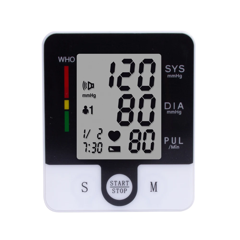 Wholesale LCD Wrist Blood Pressure Monitor Heart Beat Rate Pulse Blood Pressure Meter Digital BP Machine Sphygmomanometer